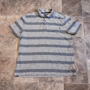 The North Face Men’s striped polo size XL gray short sleeve